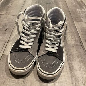 Gray Multicolor Hightop Vans